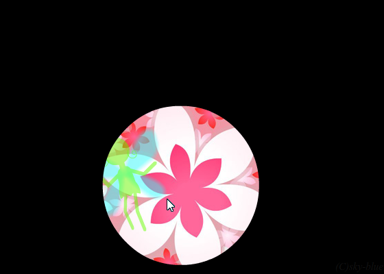 マスクが追従する動画のサンプル画像