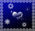 ハートと水玉のスマホ壁紙サンプル画像６