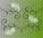 蔓とハートのスマホ壁紙サンプル画像１