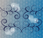 蔓とハートのスマホ壁紙サンプル画像５