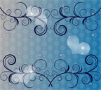 蔓とハートのスマホ壁紙サンプル画像６