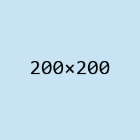 200&times;200の画像サンプル